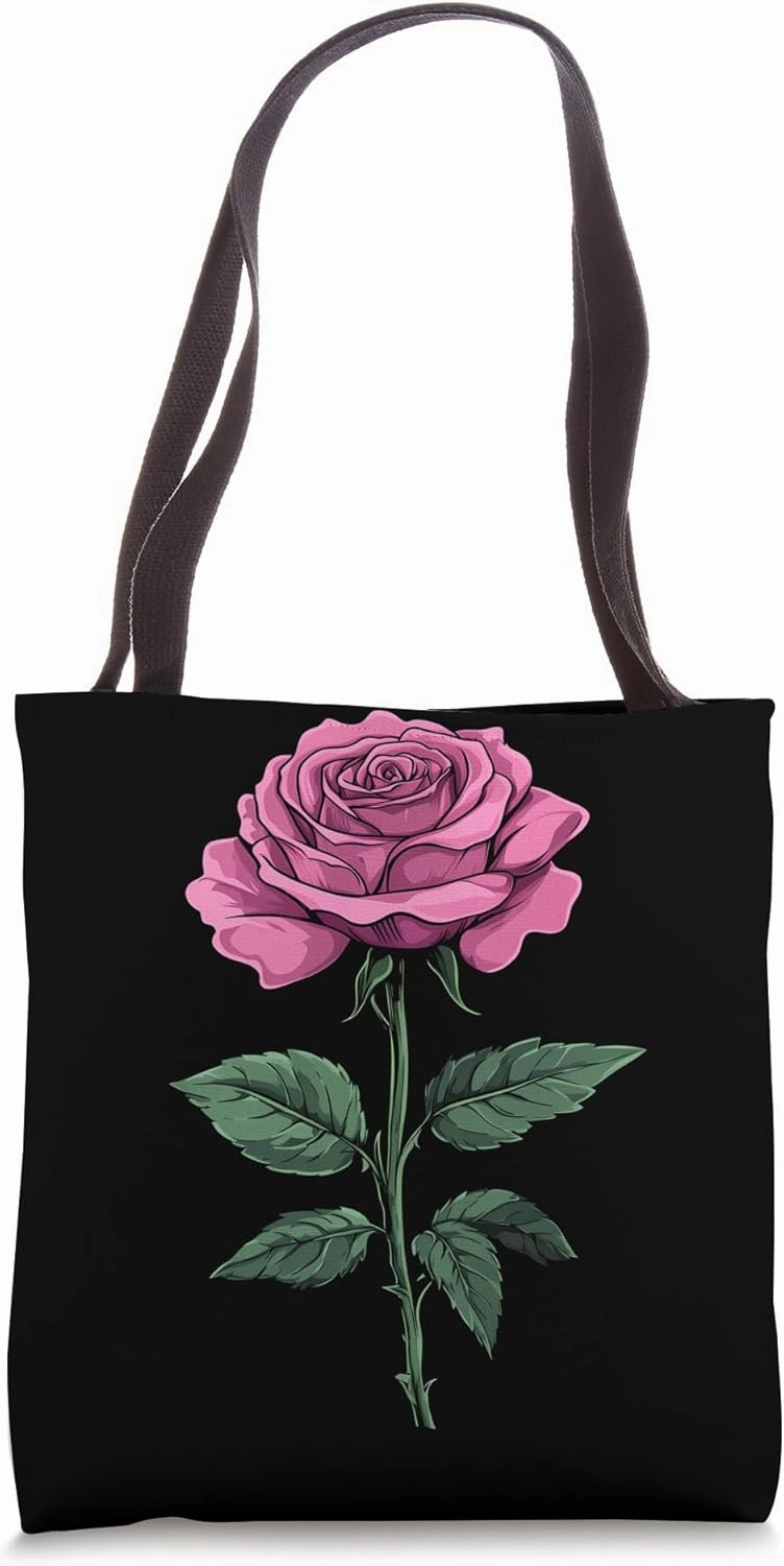 Pink Rose Flower Botanist Garden Flower Pink Rose Tote Bag