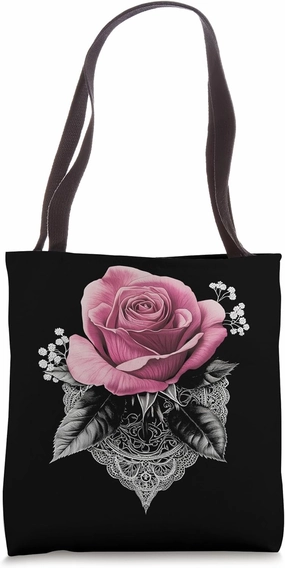 Pink Rose Flower Botanist Garden Flower Rose Tote Bag