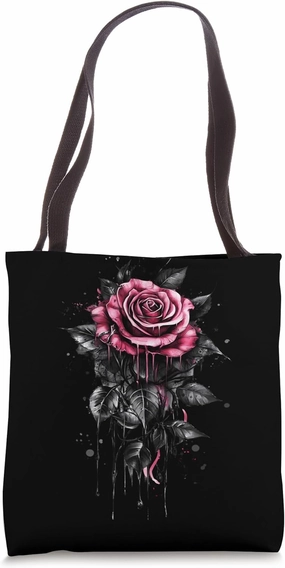 Pink Rose Flower Botanist Garden Gardening Flower Rose Tote Bag