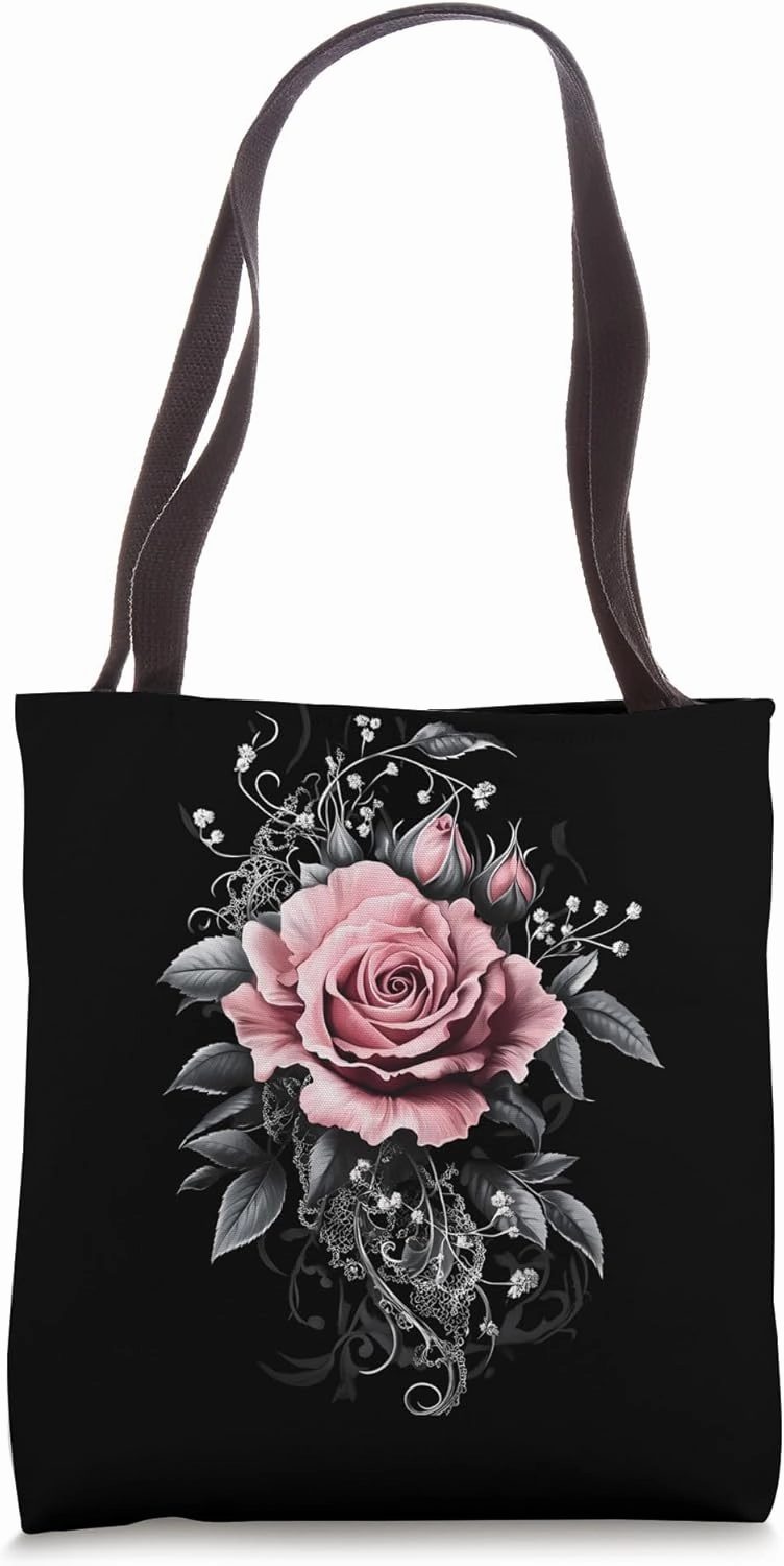 Pink Rose Flower Botanist Garden Gardening Flower Rose Tote Bag