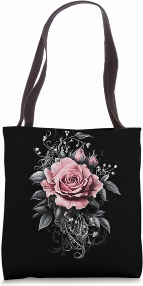 Pink Rose Flower Botanist Garden Gardening Flower Rose Tote Bag
