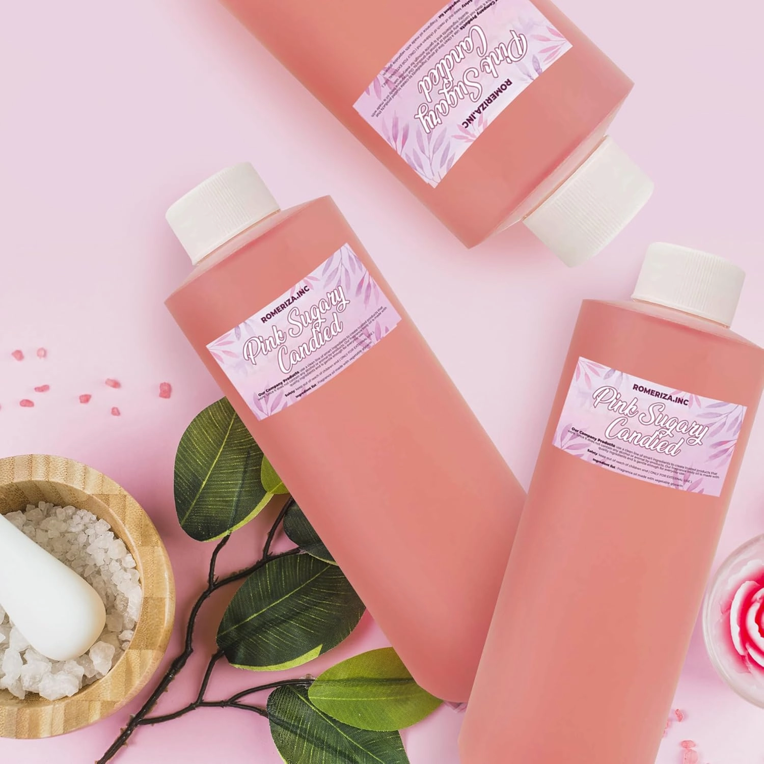 Pink Sugary Candied Fragrance Body Oil - Luxury Scented Body Oil Perfume- Women Natural Scented Oil - Long Lasting Perfume - Uncut Fragrance Oil in Plastic Bottle 4 Fl Oz (Pack of 1)
