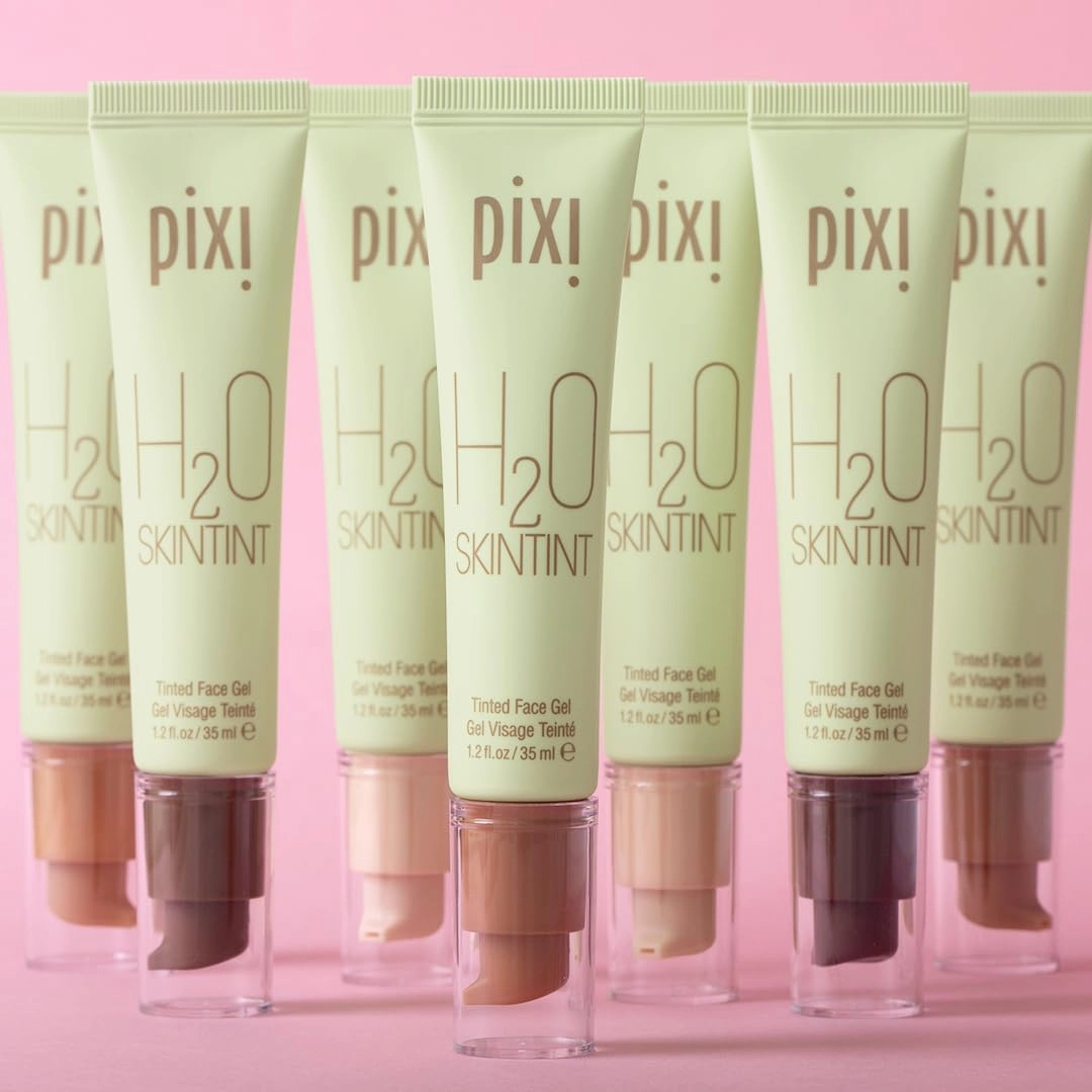 Pixi Beauty H2O SkinTint Tinted Face Gel, 1.2 fl oz / 35 ml, Tan