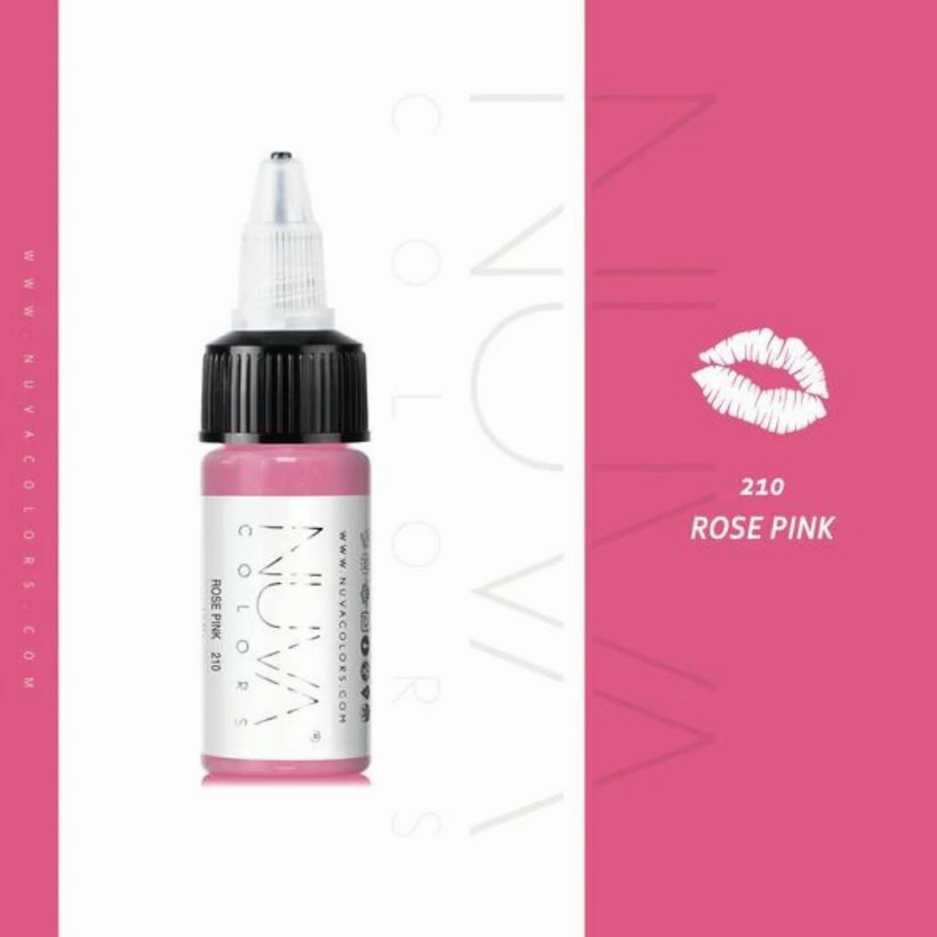 PMU Lip Pigment, Customizable, Cool Undertone for Lip Blushing & More, Vegan, Made in USA (Rose Pink)