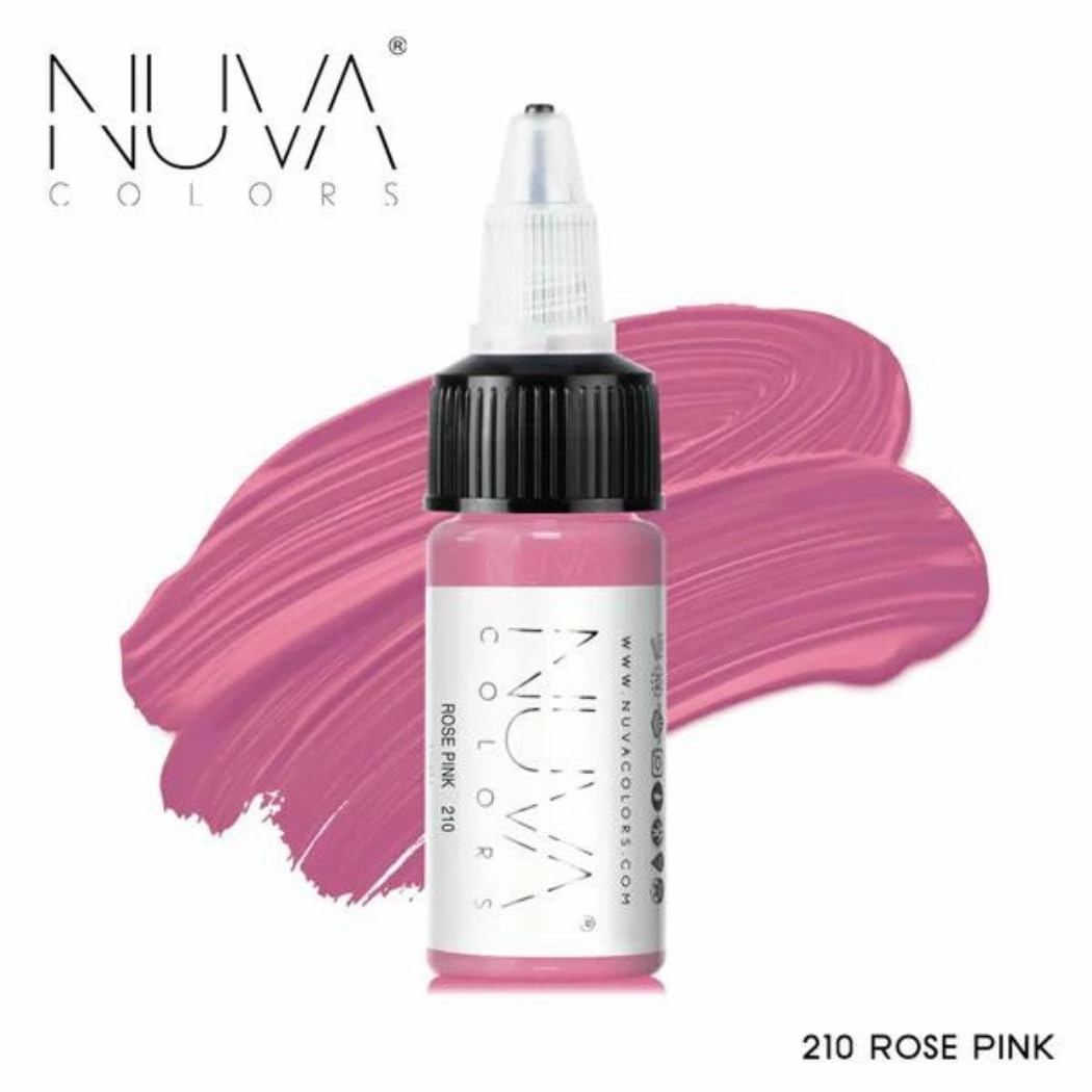 PMU Lip Pigment, Customizable, Cool Undertone for Lip Blushing & More, Vegan, Made in USA (Rose Pink)