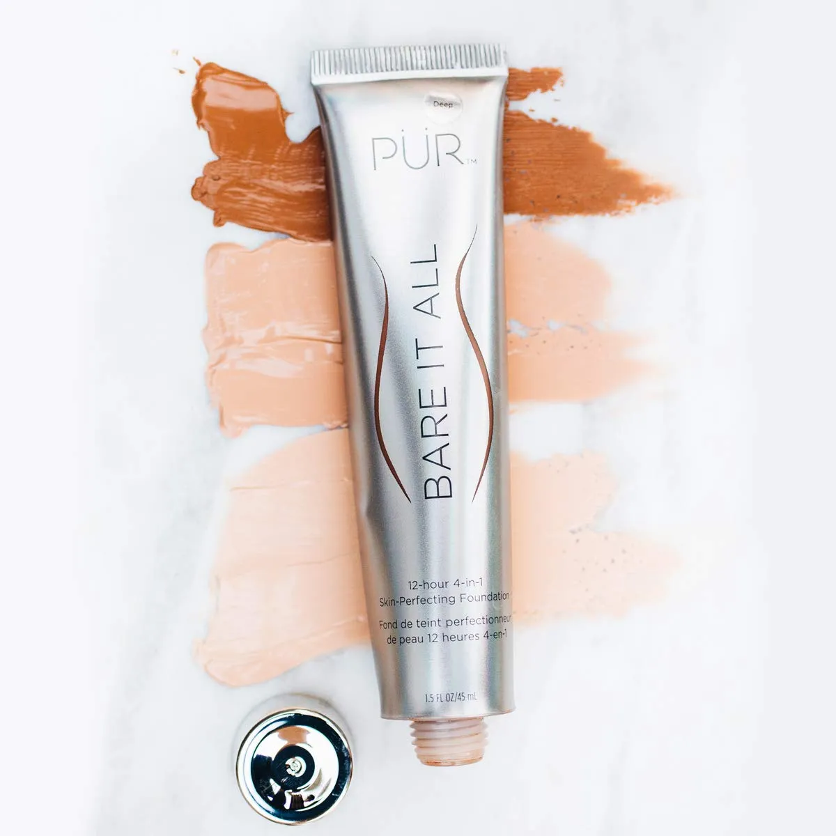 PÜR Beauty Bare It All 4-in-1 Skin-Perfecting Foundation,1.5 oz