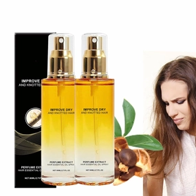 Preliminaryt Conditioning Oil Spray, Comforting Scented Hair Oil Perfume Spray, Scalp & Hair Strengthener Leave In Conditioner Comforting with Jojoba Oil And Shea Butter (2PCS)
