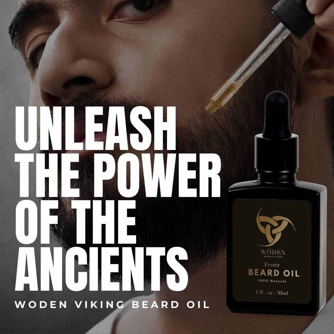 Premium Beard & Hair Oil 1oz - Handmade in Canada- Promotes Growth and Soothes Itchy and Flaky Skin - Softens and Strengthens Hair - Conditioner with Blackseed Oil (1 oz, Earthy)