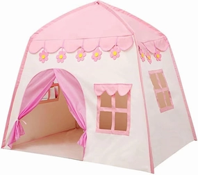 Princess Castle Play Tent Large Space Kids Indoor Outdoor Playhouse with Side Windows Storage Bag