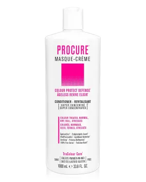 PROCURE Color Protect Defense Detangling Vegan Conditioner for Colored Hair, Normal or Dull Hair. Hair Color Protection 1 Minute Hair Mask