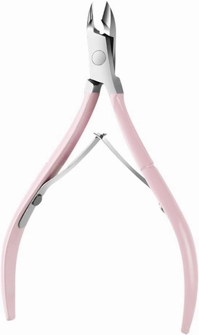 Professional Stainless Steel Cuticle Nail Nipper Clipper,Nail Art Manicure Pedicure Care Trim Plier Cutter,Pink