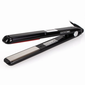 Professional Ultrasonic & Infrared Hair Care Iron Recovers the damaged hair Hair Treament Styler Cold Iron Hair Care Treatment, Infrared Ultrasonic Hair Straightener,Black