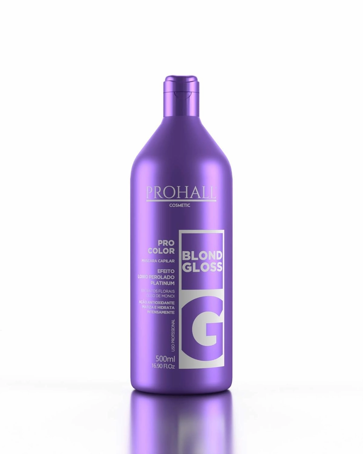 Prohall Cosmetic Purple Mask & Toner for Blonde Hair - Color Enhancing Gloss Repair for Dry, Damaged & Brassy Locks, Reduces Yellow Hue