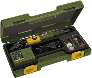 PROXXON MICROMOT 60/EF with mains adapter and 43 industrial quality bits and cutters, 38514