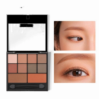 Pumpkin Spice Eyeshadow Palette - 10 Color Smoky Nude Makeup Kit | Trendy Shop