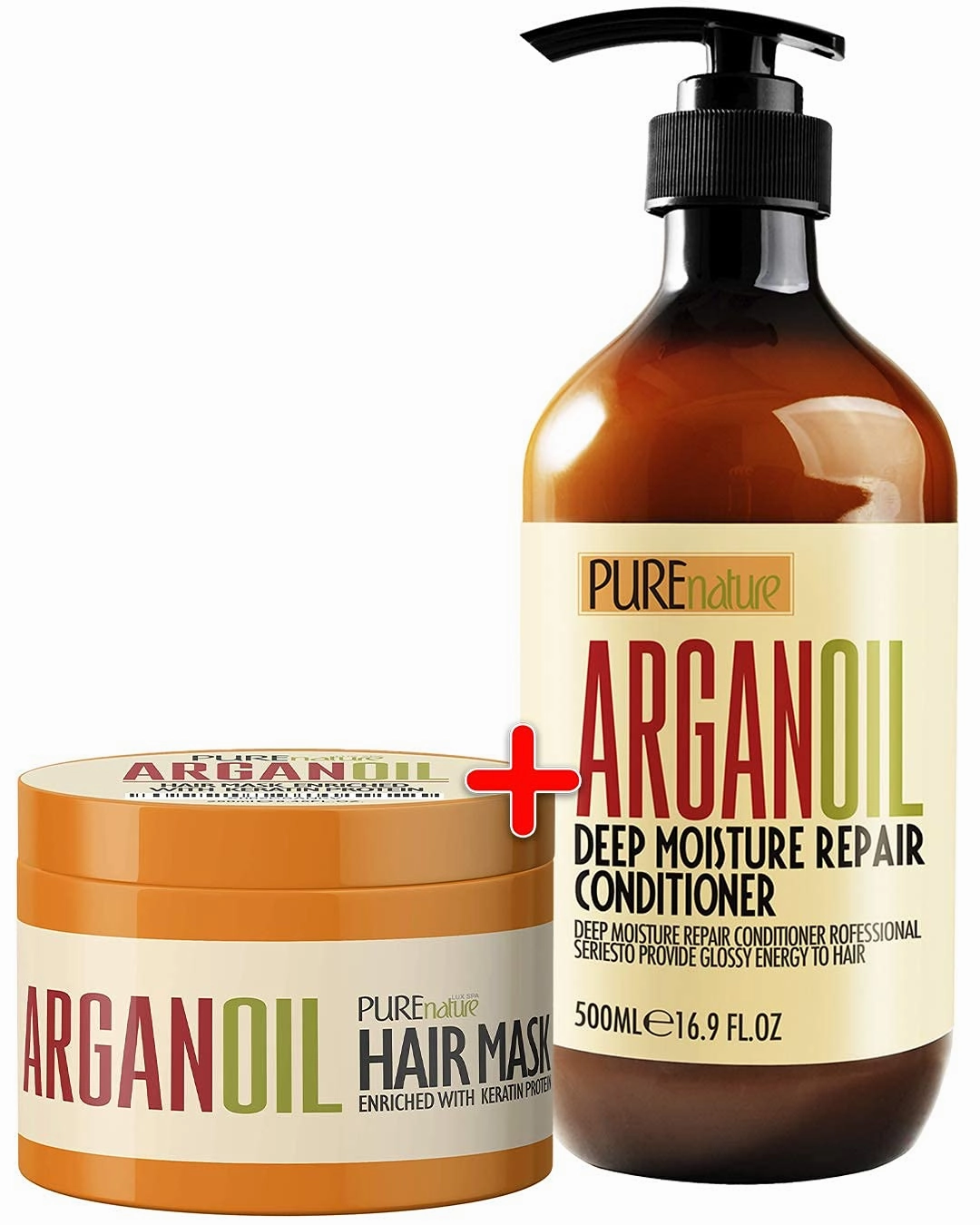 PURE NATURE Moroccan Argan Oil Conditioner and Hair Mask