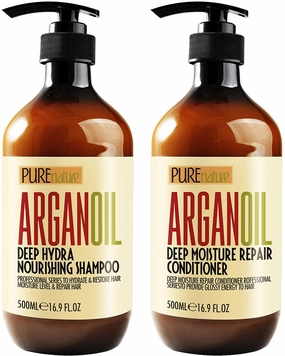 PURE NATURE Moroccan Argan Shampoo and Conditioner