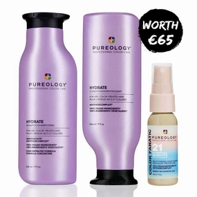 Pureology Hydrate Shampoo, Conditioner   FREE Colour Fanatic 30ml