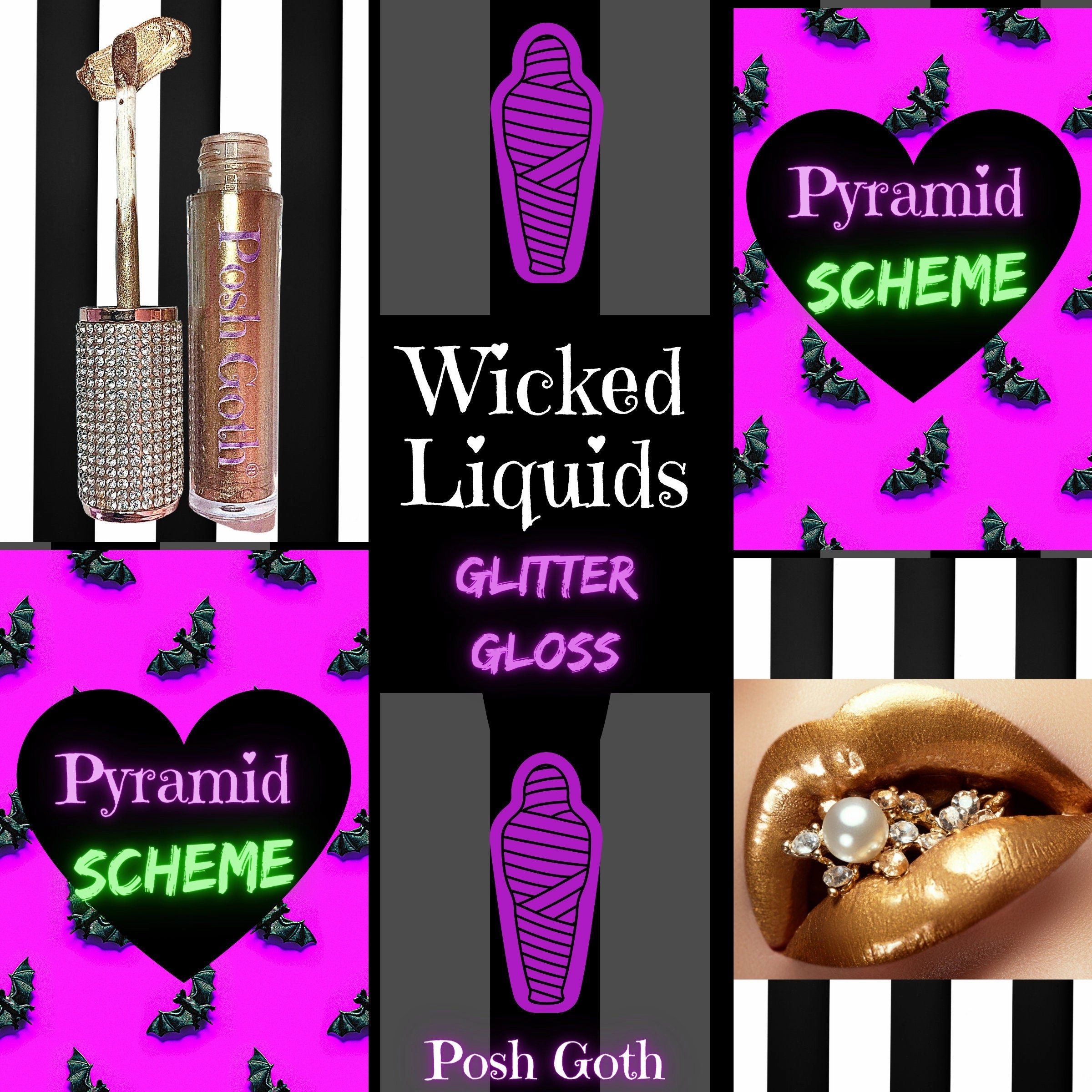 PYRAMID SCHEME Wicked Liquids™ Gold Glitter Gloss