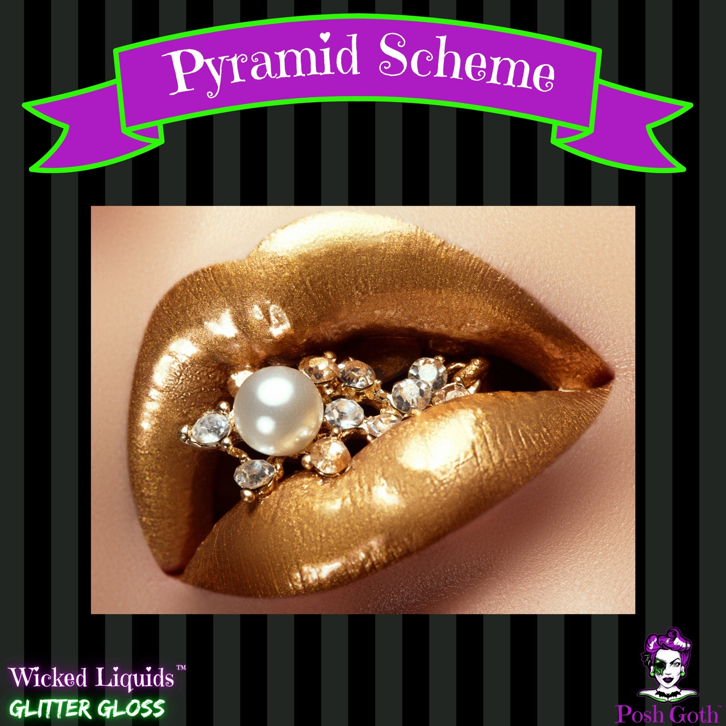 PYRAMID SCHEME Wicked Liquids™ Gold Glitter Gloss