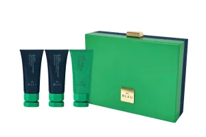 R Co BLEU Repair   Moisture Trial Set | Limited Edition | Travel Size Shampoo, Conditioner & Repair Mask | Strengthens, Hydrates, and Revives Damaged or Color-Treated Hair