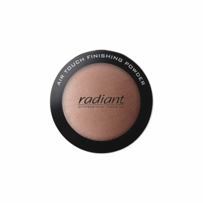 Radiant Professional Air Touch Finishing Powder - Makeup Setting Powder for Face - Give Skin a Sheer Natural Glow - Pressed Powder Compact - Talc Free - Oil Free - Perfume Free - Light Tan (03)
