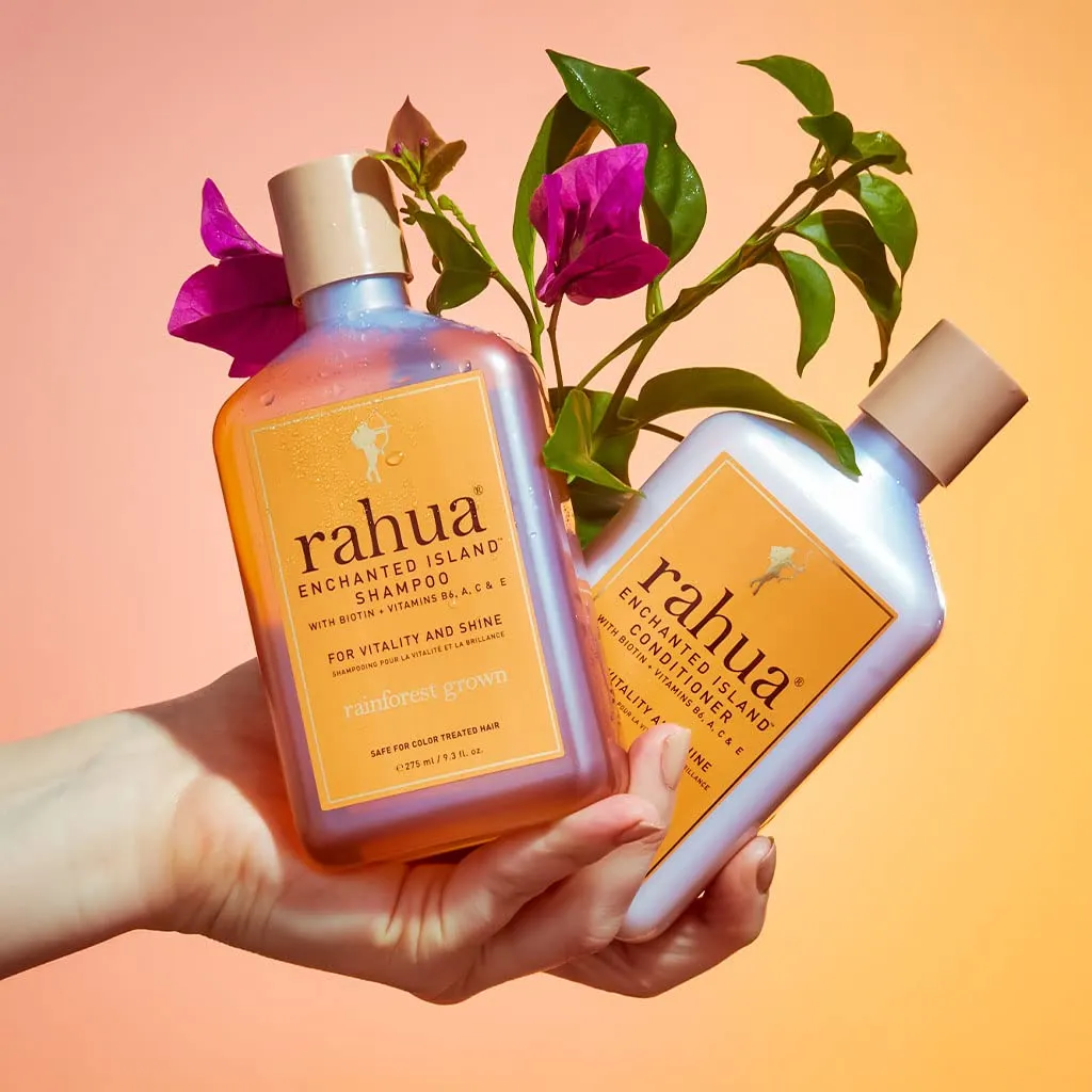 Rahua Enchanted Island Hair Conditioner with Biotin, 9.3 Fl Oz, Supports Strength, Hair Growth & Shine, All Hair Types, Vitamin C, E, A, B6, Coconut Guava Scent, Nourishing Hair Care for Men and Women