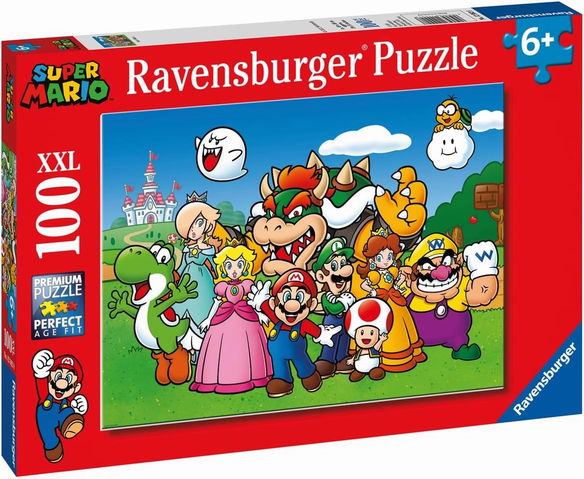 Ravensburger Super Mario - 100 Piece Jigsaw Puzzles for Kids Age 6 Years Up - Extra Large Pieces