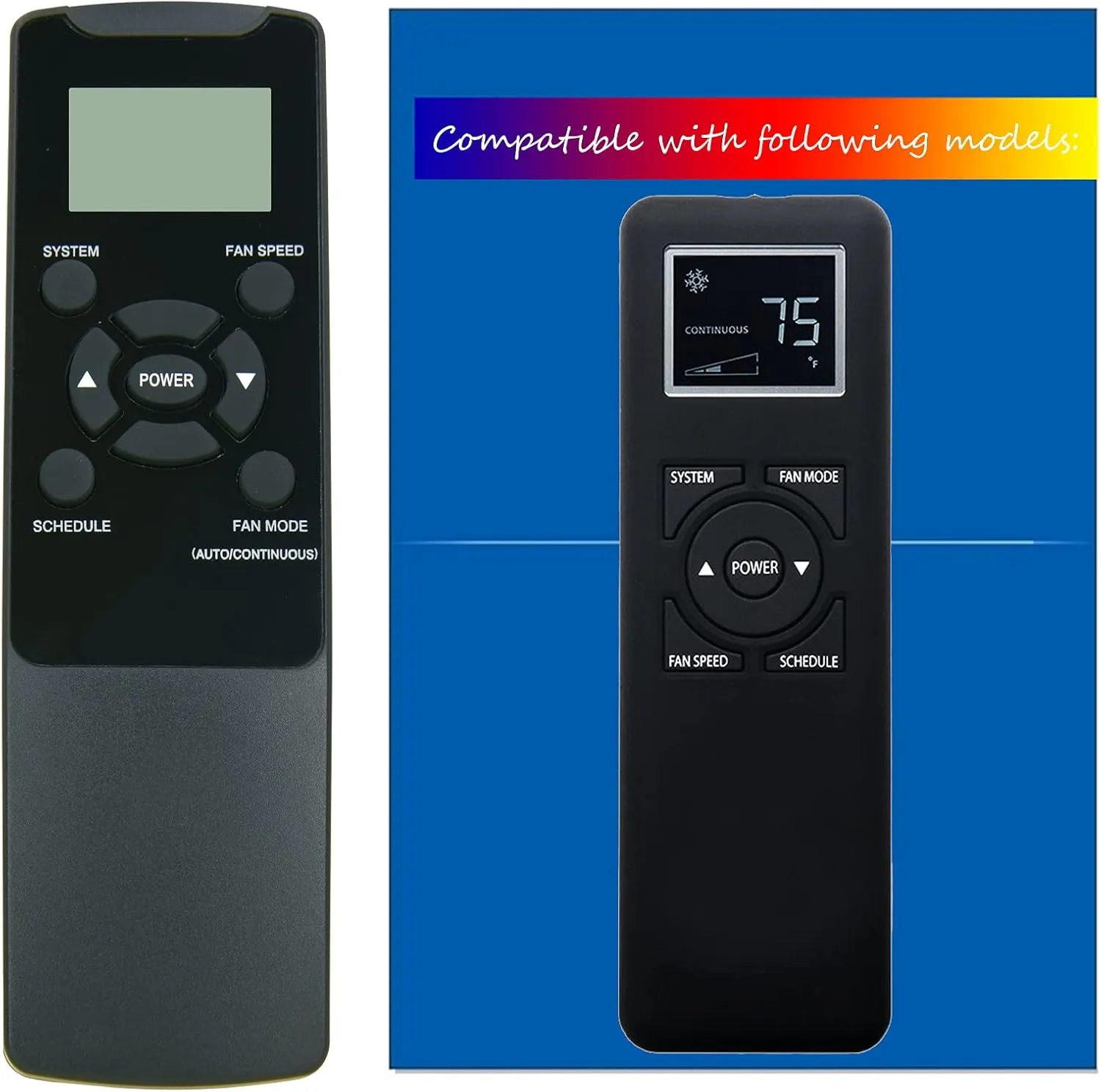 RCECAOSHAN Replacement for Friedrich Air Conditioner Remote Control SS08 SS10 SS12 SS14 SM15 SS15 SS16 SM18 SM21 SM24 SL22 SL24 SL28 SL36