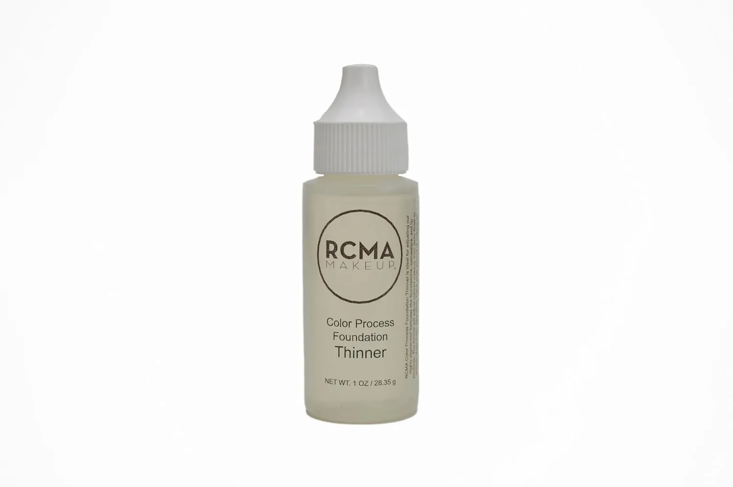 RCMA Makeup Color Process Foundation Thinner – Adjust Foundation Consistency for Smooth Application – Softens, Revives & Restores Dried Foundations – Pro MUA Essential – Vegan and Cruelty-Free- 1 oz