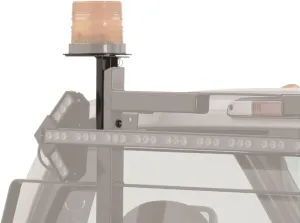 RealTruck Backrack Light Bracket 6.5" Base | Black, Driver Side | 81001 | Universal w/Backrack Frame's
