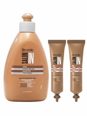 RECAMIER Leave-In Conditioner Detangler   2 Hydra Repair SOS | Dry Damaged Hair Treatment | Comb Cream Styling Lotion | Tratamiento Cabello Seco Maltratado 10.1 OZ