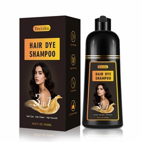Red Hair Dye Shampoo for Gray Coverage, Instant Hair Color Shampoo, Long Lasting Red Hair Shampoo, Champu Para Canas, Gentle & Fast, Easy to Use, 16.90 Fl Oz