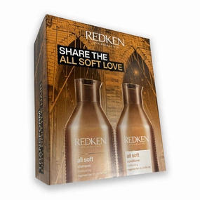 Redken All Soft Shampoo 300ml and Conditioner 300ml Duo Pack