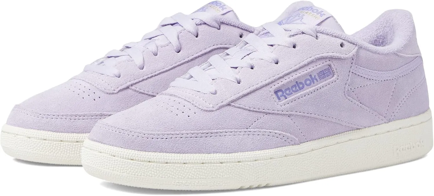 Reebok Men's Club C 85 Vintage Sneaker, Puroas/Cozy Purple/Chalk, 5.5