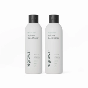 Regrowz Miracle Hair Volume Conditioner 7oz - Pack of 2 - For Fine,Thin Hair - Boost Shine & Thickness - Suitable for Men and Women - Hair Growth Repair Treatment with Biotin