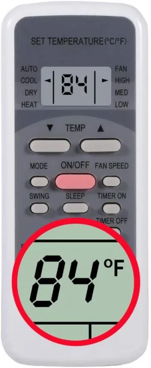 Replacement for Uberhaus Arctic King Air Conditioner Remote Control RG51B31/CE Works for MPN1-08CRN1-BG9(H) MPN1-08CRN1-BH9 MPN7-10CRN1-BH0(H) MPN1-08CRN1-BH9 MPN6-12CRN1-BH9 MPN1-12CRN1-BH9 87795002