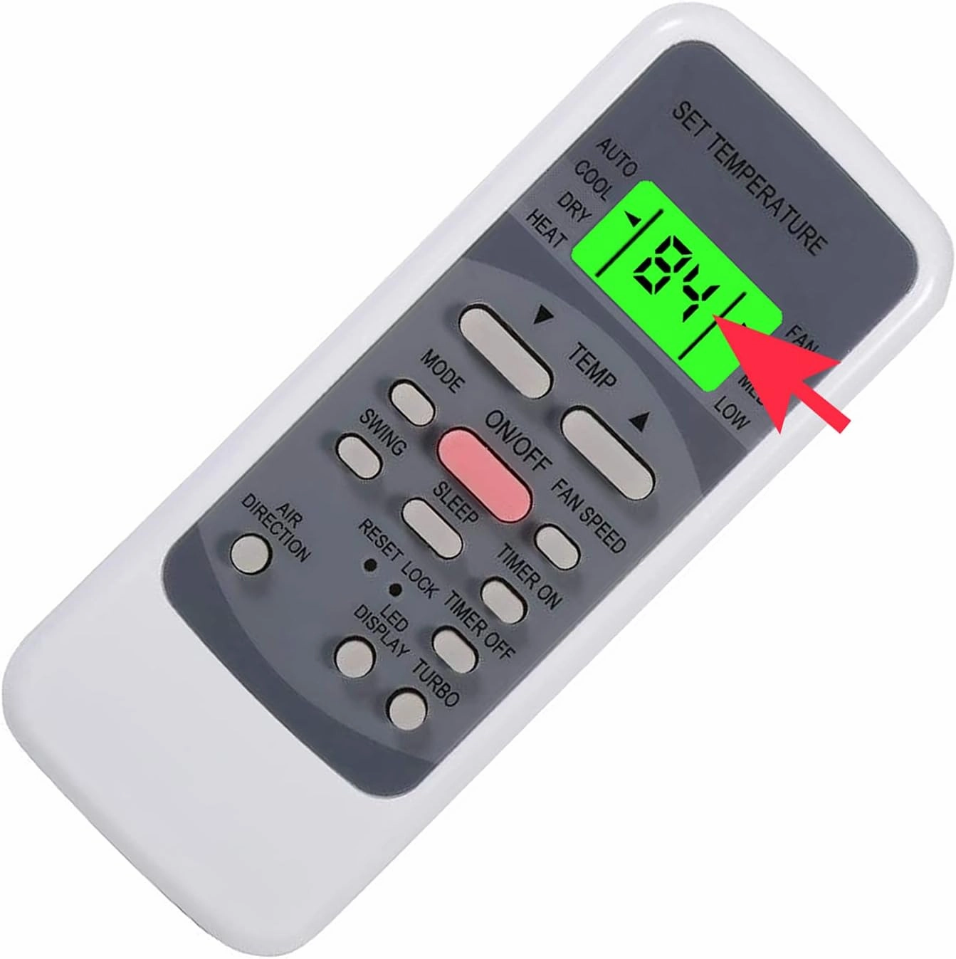 Replacement Remote Control Fit for Mrcool&Pioneer&Klimaire KSIF009-H115-I AC Air Conditioner