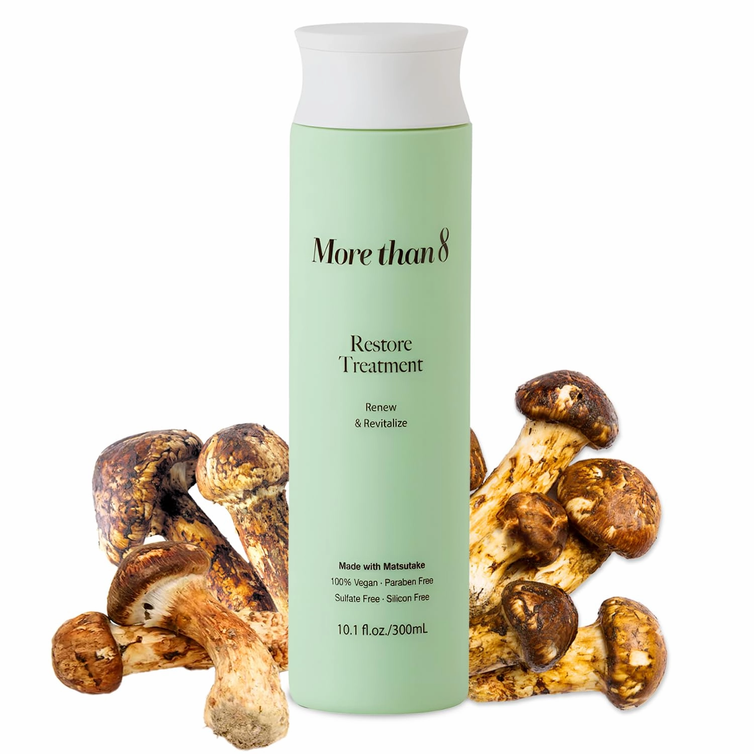 Restore Conditioner – Anti Hair Loss and Hair Growth – Strengthen and Repair with Hydrolyzed Protein, Matsutake Mushroom – 100% Vegan, Paraben-Free, Sulfate-Free, Silicone-Free – 10.1 Oz