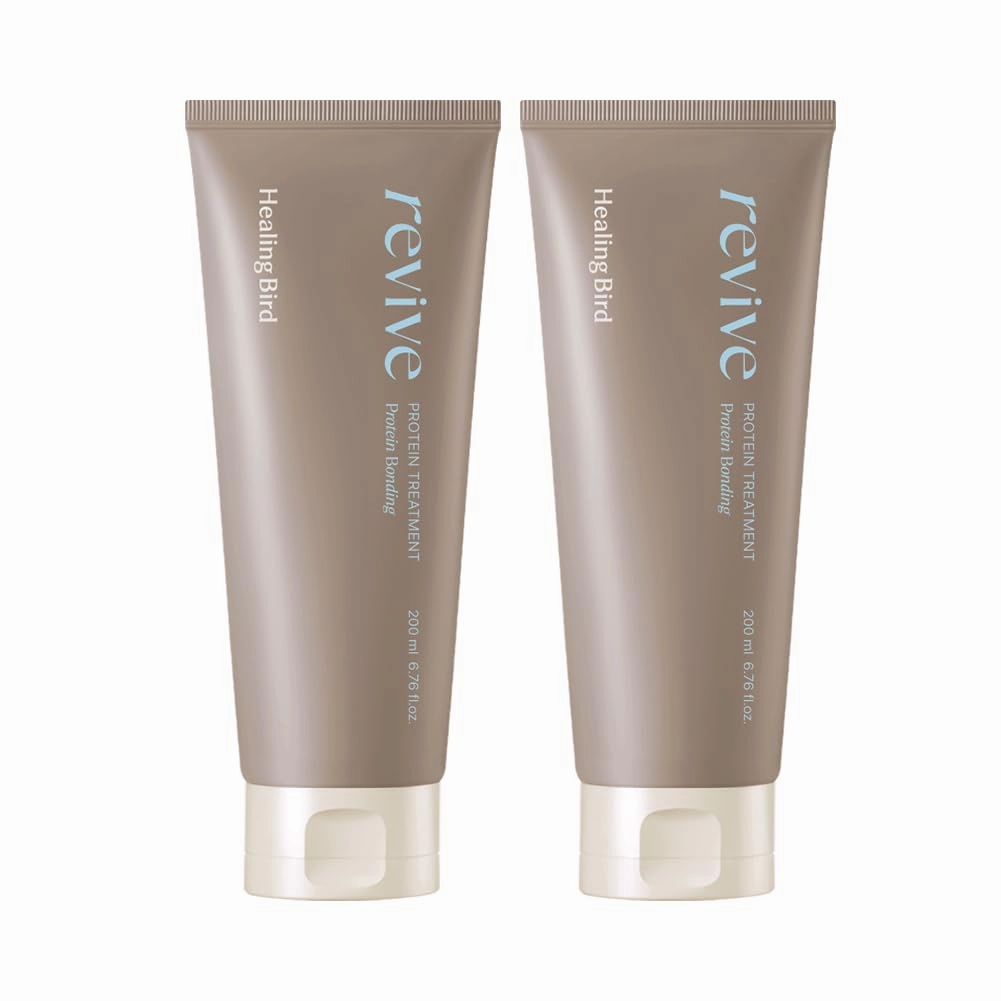Revive Protein Treatment 1 1 Set (2 x 200ml) | Deep Repair Hair Mask & Keratin Treatment for Dry, Damaged Hair | Moisturizing & Strengthening Conditioner for Split Ends & Frizz