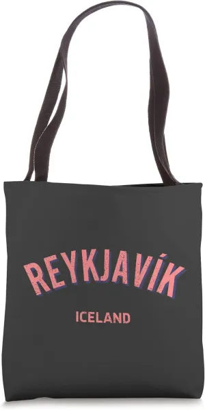Reykjavík Iceland Capital of Iceland Distressed Retro Tote Bag
