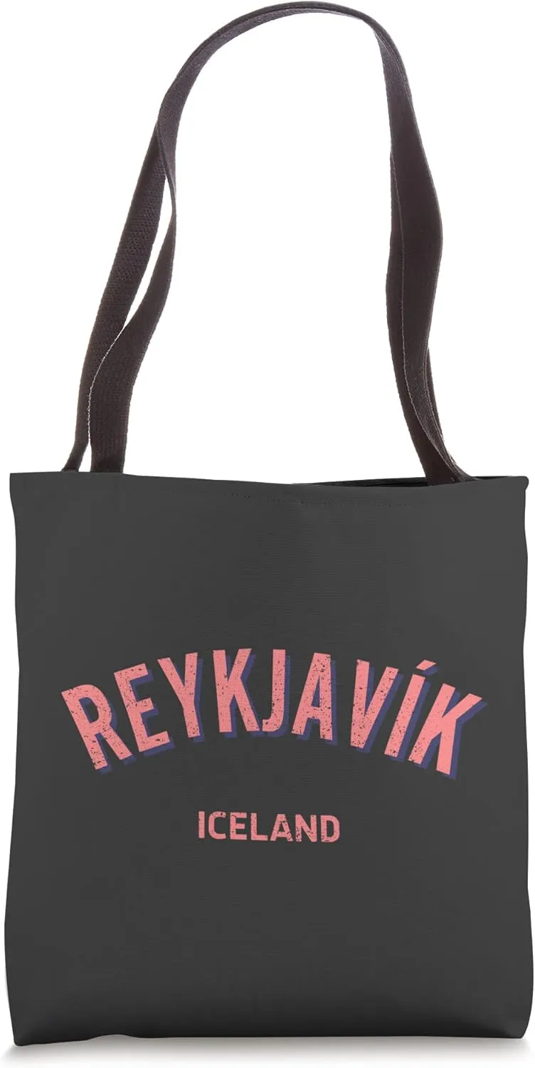 Reykjavík Iceland Capital of Iceland Distressed Retro Tote Bag