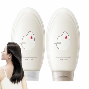 Rice Fermentation Essence Hair Cream, Rice Water Hair Mask, Rice Fermentation Hair Mask, Rice Fermentation Shampoo And Conditioner, Deep Conditioning Hair Mask Rice Water (mix)