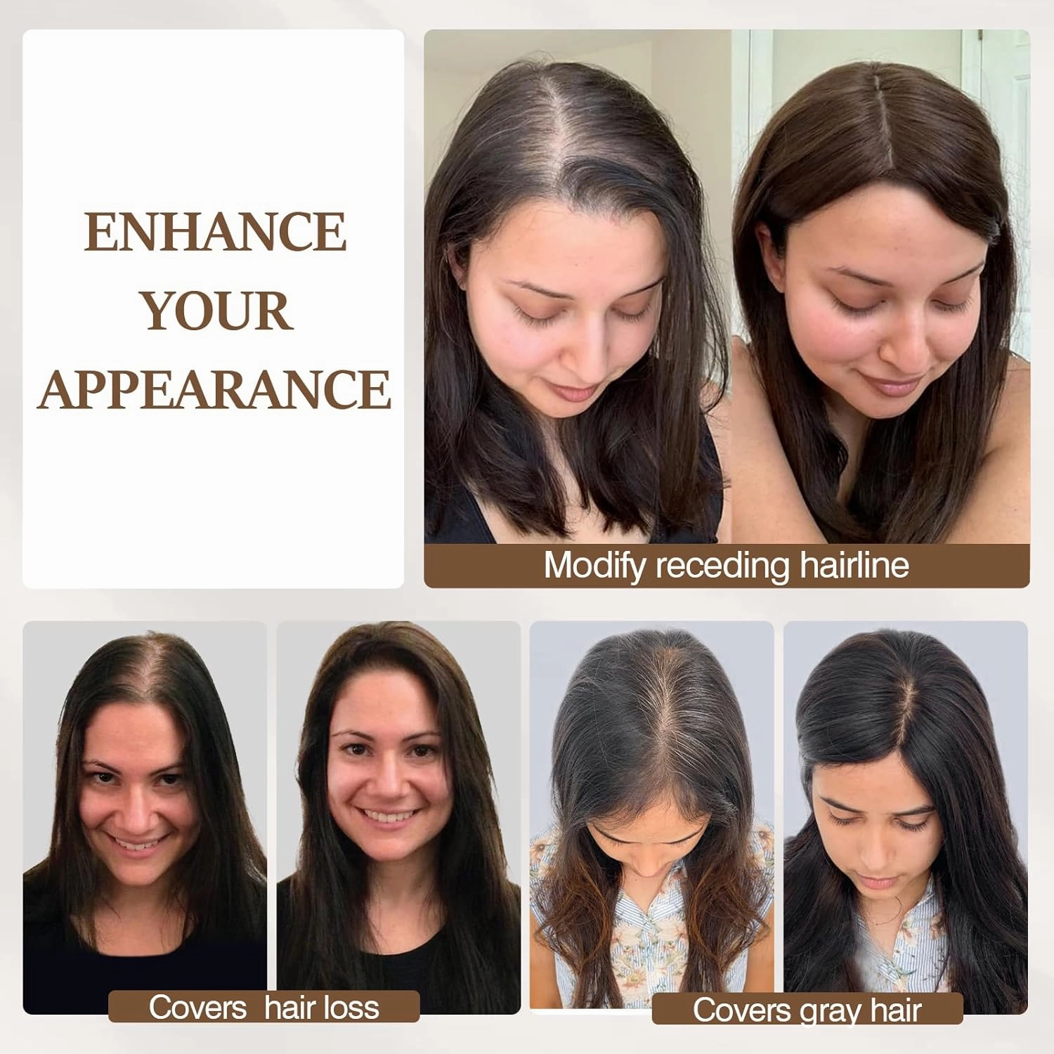 Rich Choices 100% Remy Human Hair Topper for Women Silk Base Top Hairpiece for Women Clip in Topper Hand-made Top Toppee with Thinning Hair 6 Inch Dark Blonde