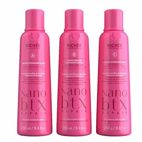 Richée Professional | Nanobtx Repair Kit | (2x) 250 ml / 8.4 fl.oz.   (1x) 250 gr / 8.81 oz.