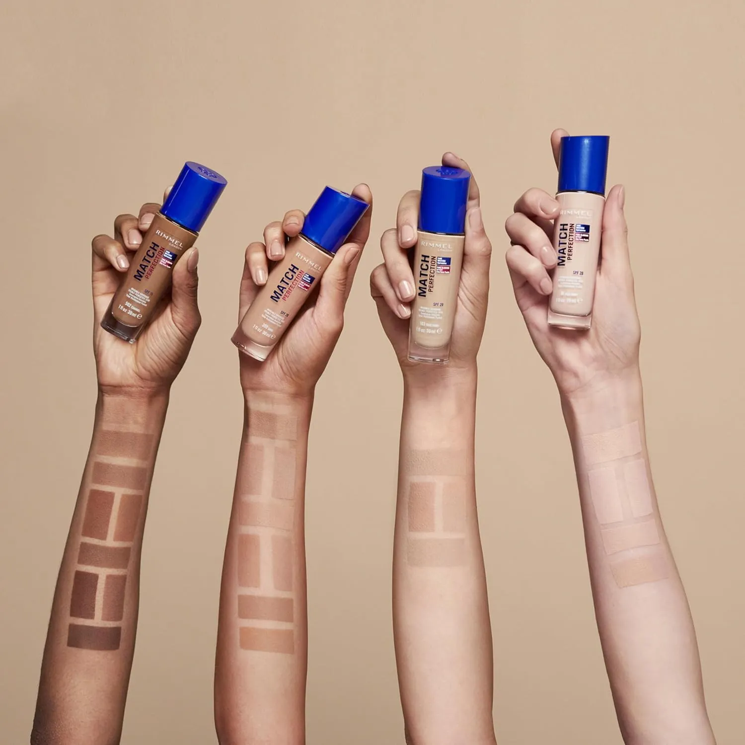 Rimmel London Match Perfection Foundation Spf20 201 Classic Beige 30ml