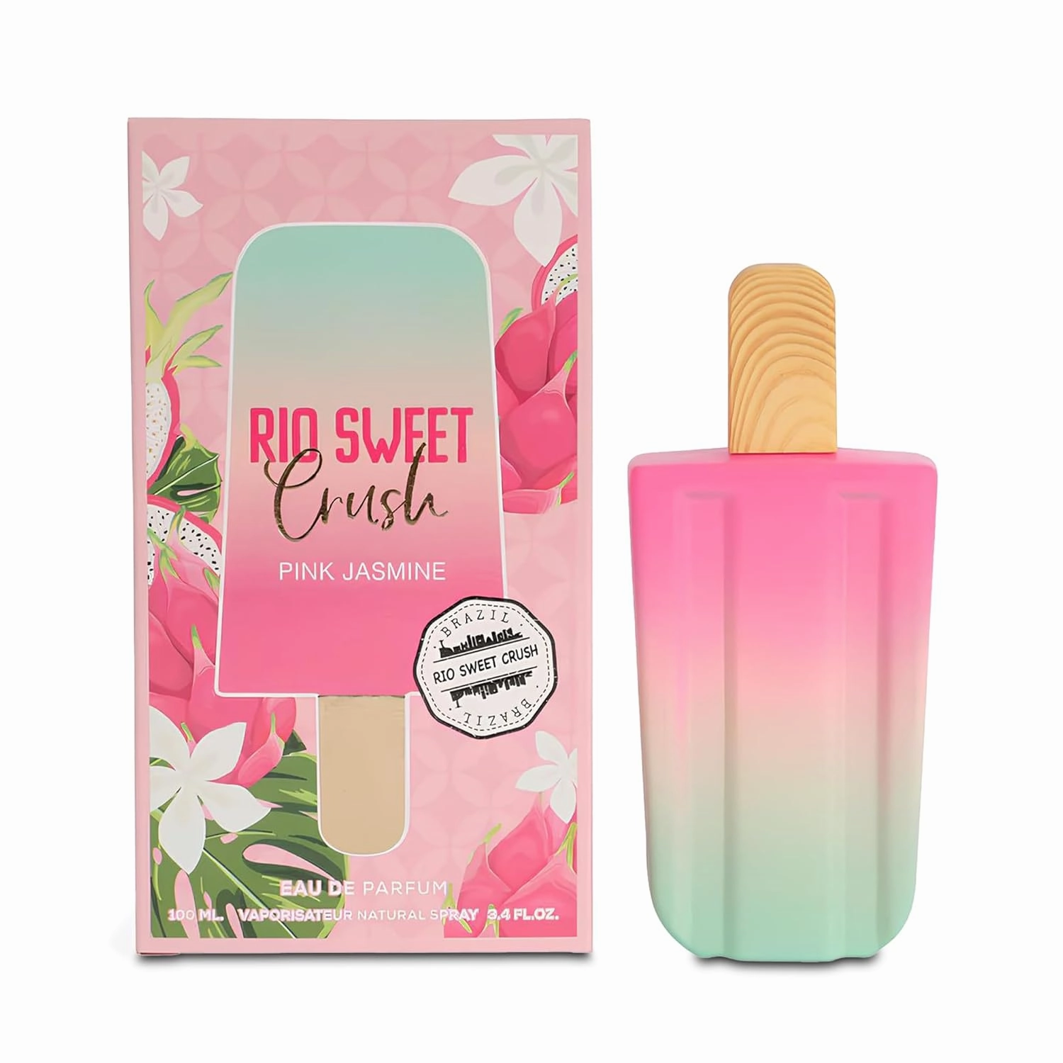 Rio Sweet Crush Pink Jasmine Eau de Parfum for Women - 100ml Floral & Fruity Perfume with Vanilla,Hibiscus and Musk Notes Long-Lasting Fragrance