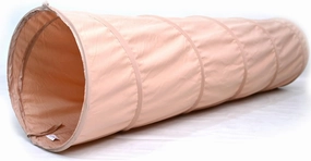 River & Aria Co Baby Play Tunnel - 6ft Indoor & Outdoor Pop Up Play Tunnel for Toddlers 2-6 - Interactive Hide-and-Seek Crawling Tunnels for Children (Peach Tunnel)