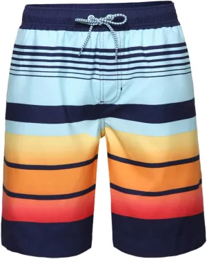 Rokka&Rolla Men's Swim Trunks Quick Dry Board Shorts Bathing Suit with Mesh Lining