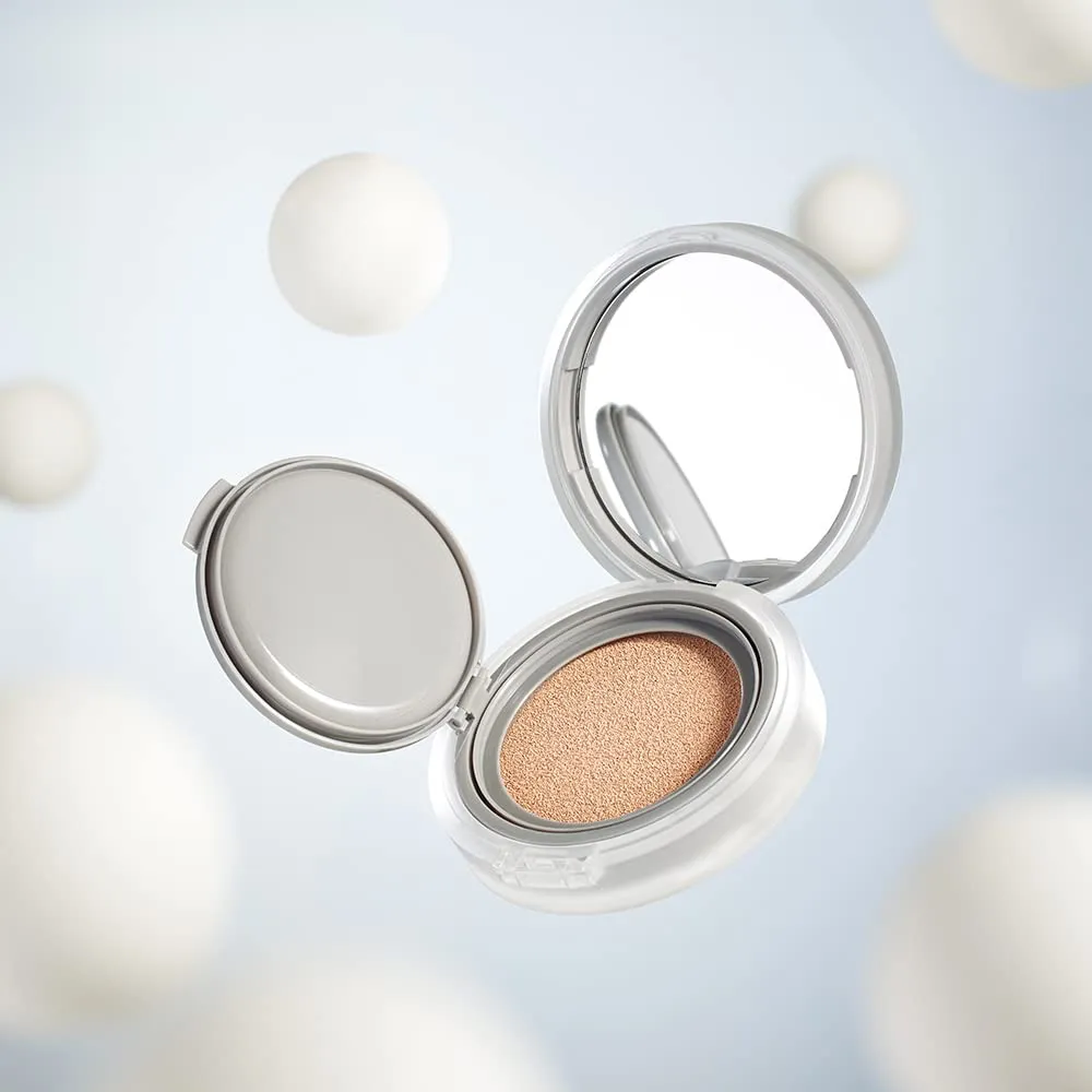 Rom&nd Nu Zero Cushion (05 Sand 25) Long Lasting, High Coverage, Semi Matte Finish, Flawless Complexion Without Cakey Face, Makeup Base and Fixer, Thinly Layered, Korean Cushion Foundation